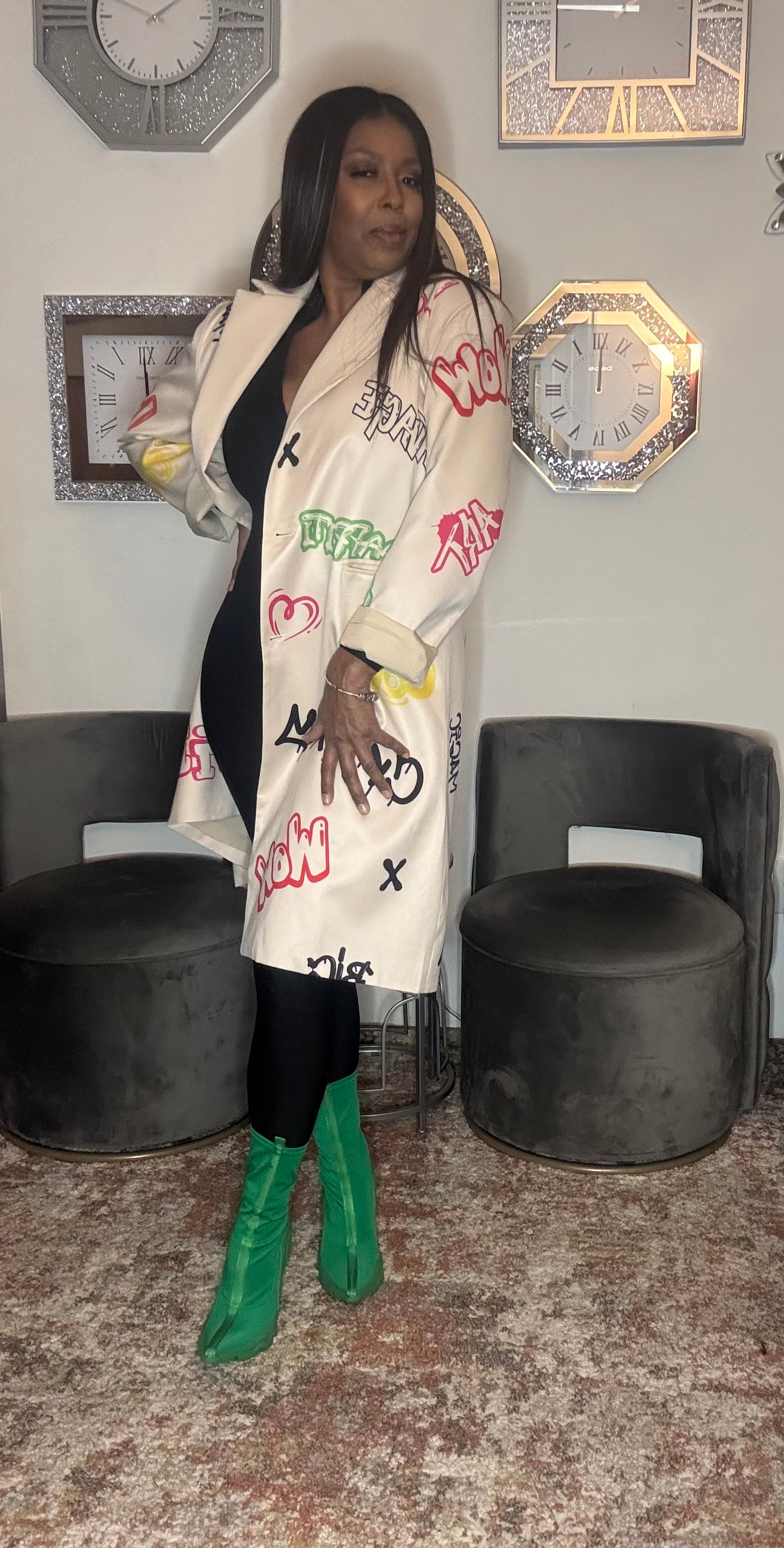 Graffiti blazer (long)