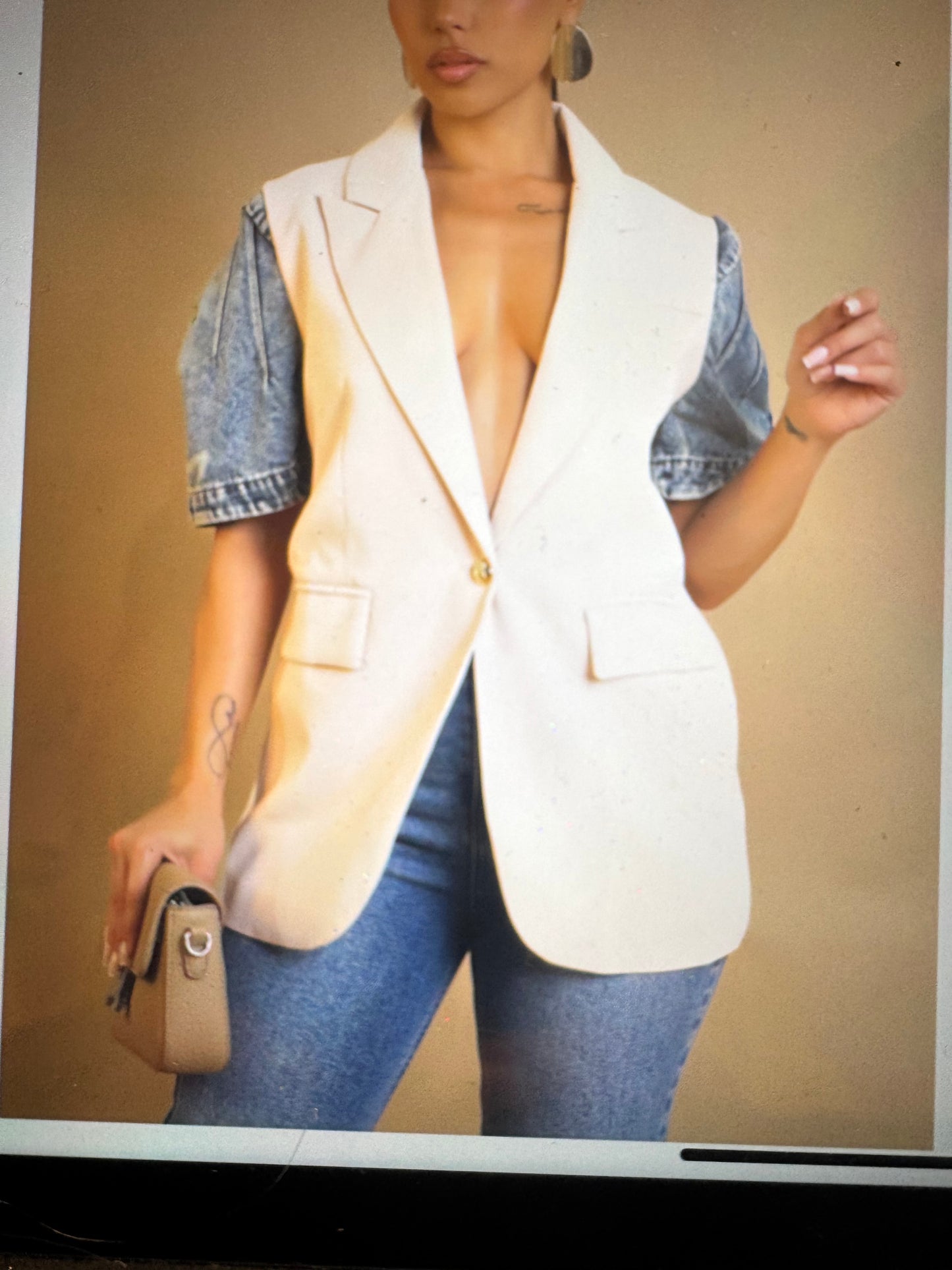 Denim blazer
