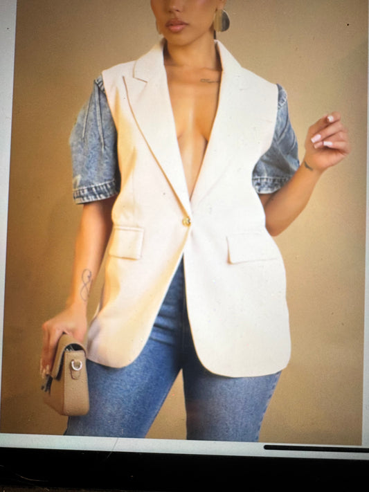 Denim blazer